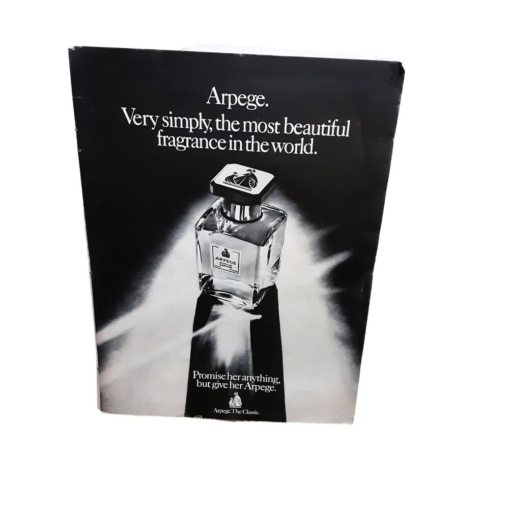 1975 Arpege Fragrance Promise Her Anything Original Print Ad